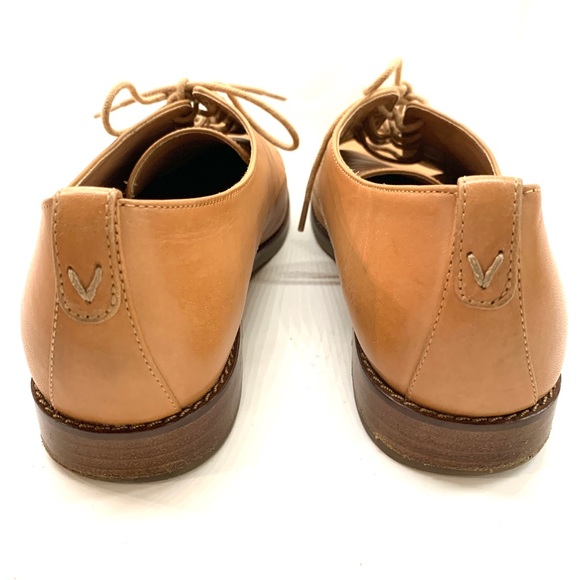 Vionic Weslyn Tan Leather Oxfords Lace-Up Dress Shoes Brown 1” Heel Size 9 - Picture 9 of 15
